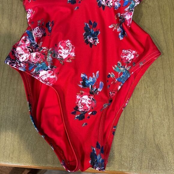 ModCloth The Lauren Cross Back Swimsuit Medium - Picture 4 of 7